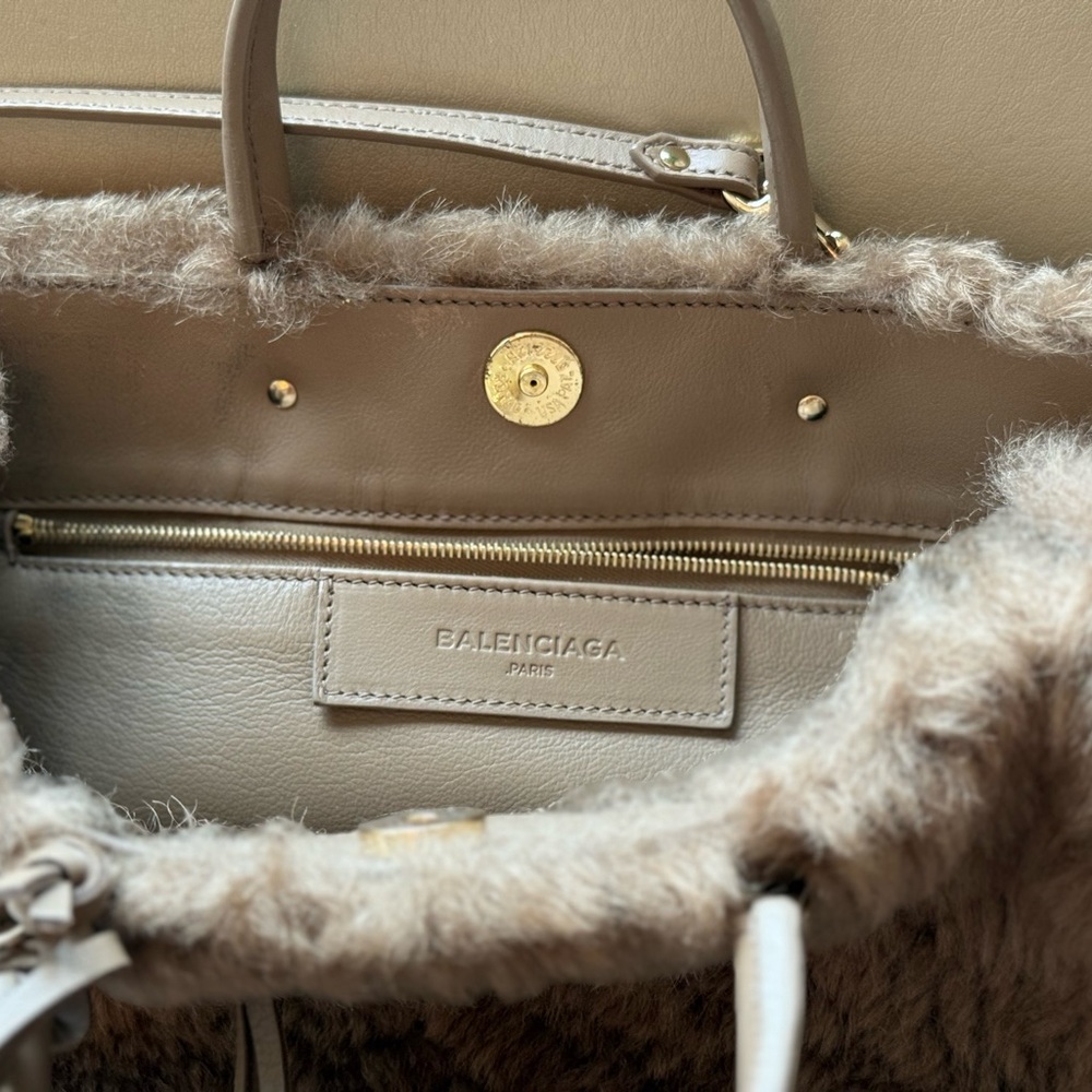 Balenciaga Brown Fur Handbag - Picture 4 of 4